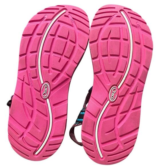 Chaco Z/2 Blue and Pink Sandals Size 10 - Picture 4 of 5